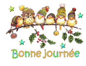 Gif animé bonne journée oiseaux